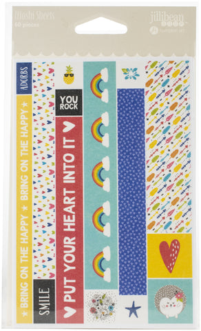 Rainbow Roux Washi Sheets 4"X6" 4/Pkg
