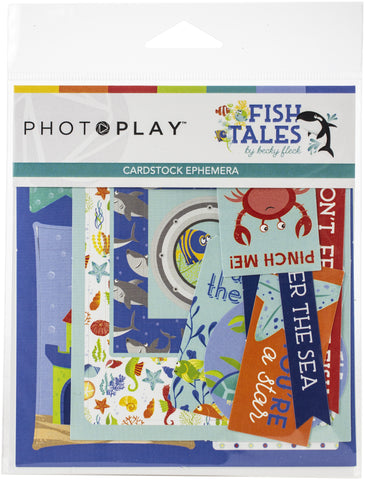 Fish Tales Ephemera Cardstock Die-Cuts