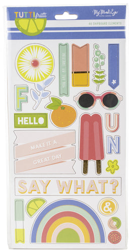 Tutti Frutti Chipboard Elements 6"X12" 2/Pkg