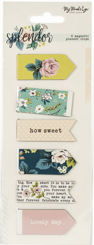 Splendor Magnetic Clips 6/Pkg