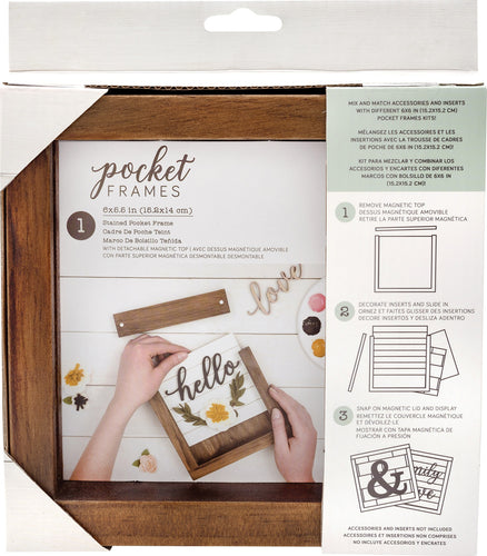 American Crafts Pocket Frames 6"X5.5"