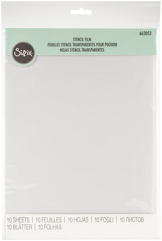 Sizzix Stencil Film 8.5"X11" 10/Pkg