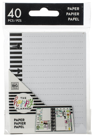 Happy Planner Tiny Lined Note Paper 40/Pkg
