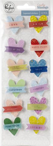 PinkFresh Layered Stickers