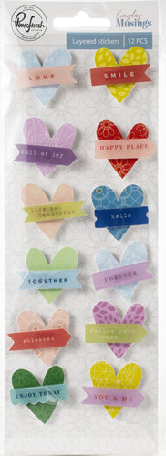 PinkFresh Layered Stickers