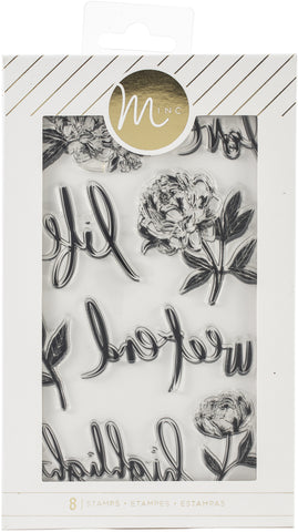 Heidi Swapp Minc Clear Stamps 8/Pkg