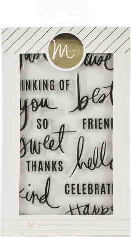 Heidi Swapp Minc Clear Stamps 14/Pkg