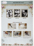 Dress My Craft Black & White Fabric Transfer 21X30cm