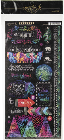 Kaleidoscope Cardstock Stickers 12"X12"