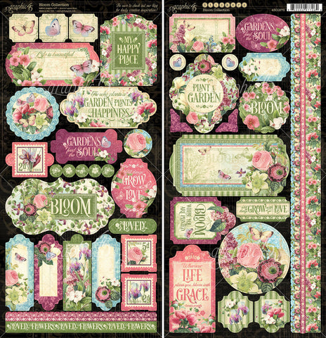 Bloom Cardstock Stickers 12"X12"