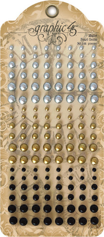 Graphic 45 Staples Pearl Gems 144/Pkg