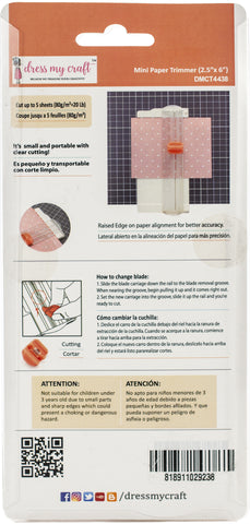 Dress My Craft Mini Paper Trimmer 2.5"X6"