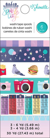 Shimelle Sparkle City Washi Tape 6/Pkg