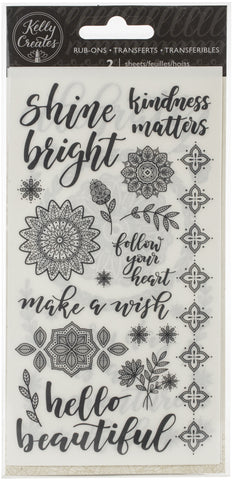 Kelly Creates Rub-Ons 2/Sheets
