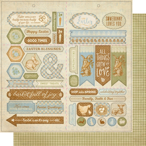 Abundant Double-Sided Cardstock Die-Cut Sheet 12"X12"