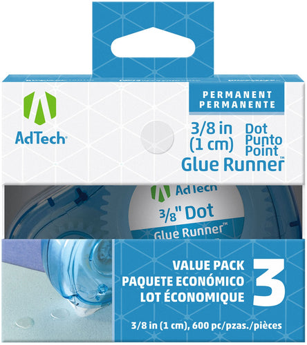 Ad-Tech Permanent Glue Dots 3/Pkg