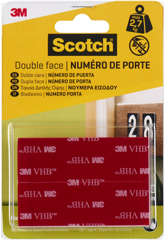 Scotch Signs & Numbers Mounting Strips 8/Pkg