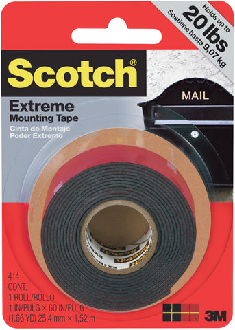 Scotch Extreme Mounting Tape 1"X60"