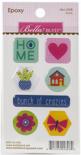 Home Sweet Home Epoxy Stickers