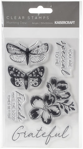 Morning Dew Clear Stamps 6"X4"
