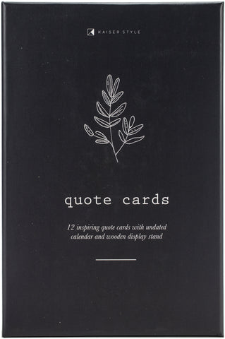Kaiser Style Quote Card Set 4"X6" 12/Pkg