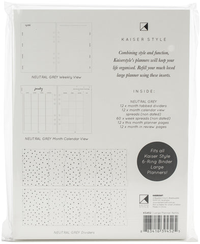 Kaiser Style Planner Refill 6.25"X8.25"