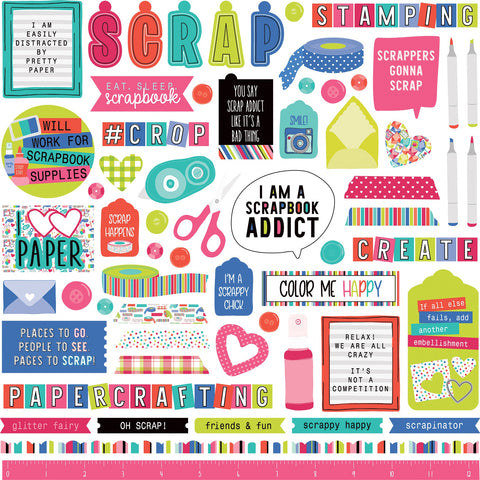 You Had Me At Paper Stickers 12"X12"