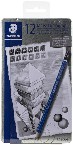 Mars Lumograph Graphite Pencils 12/Pkg