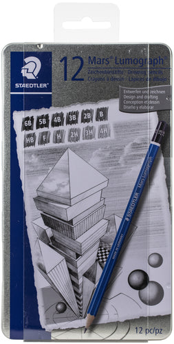 Mars Lumograph Graphite Pencils 12/Pkg