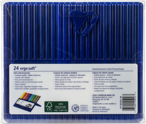 Ergo Soft Colored Pencils 24/Pkg