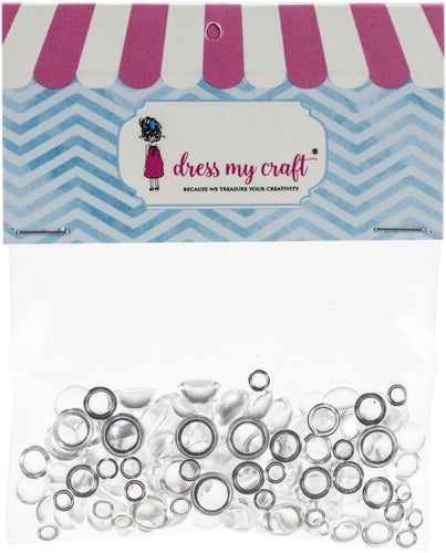 Dress My Crafts Water Droplet Embellishments 150/Pkg
