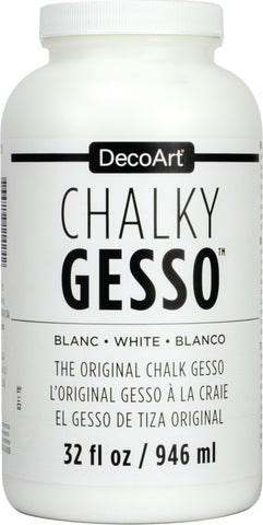DecoArt Chalky Gesso Ultra-Matte Primer 32oz