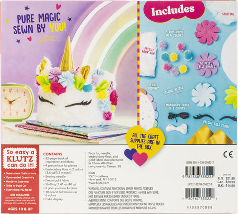 Sew Your Own Unicorn Cake Pillow