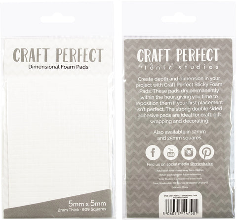 Craft Perfect Dimensional Foam Pads 5mmX5mm