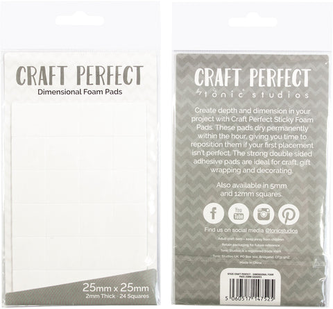 Craft Perfect Dimensional Foam Pads 25mmX25mm