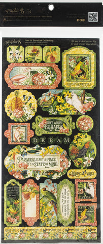 Lost In Paradise Cardstock Stickers 12"X12"