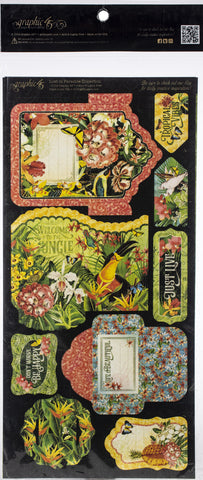 Lost In Paradise Cardstock Die-Cuts 6"X12" Sheets 2/Pkg