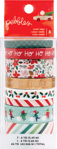 Merry Little Christmas Washi Tape 8/Pkg