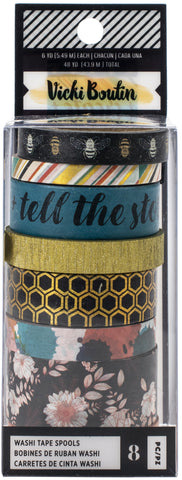 Vicki Boutin Wildflower & Honey Washi Tape 8/Pkg