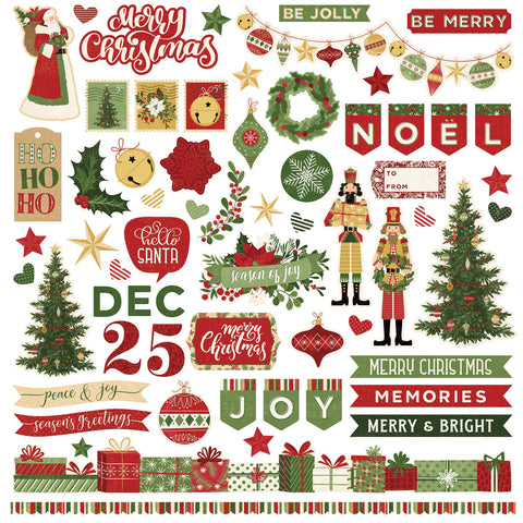 Christmas Memories Stickers 12"X12"