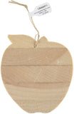 Craft Decor Wood Ornament W/Twine 12/Pkg