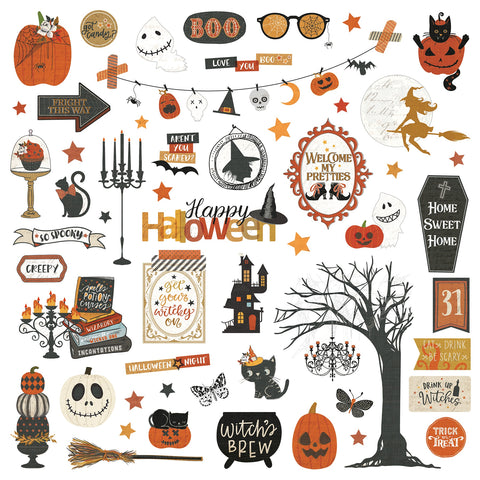 All Hallows' Eve Stickers 12"X12"