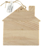 Craft Decor Wood Ornament W/Twine 12/Pkg