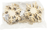 Craft Decor Wood Ornament W/Twine 24/Pkg