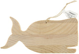 Craft Decor Wood Ornament W/Twine 12/Pkg