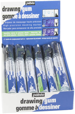Drawing Gum Marker .7mm POP Displayer 12/Pkg