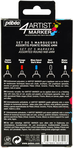 4Artist Marker Set 5/Pkg