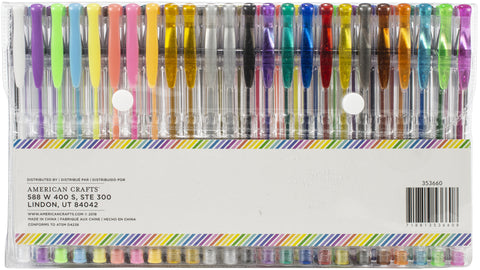 AC Office Gel Pens Pouch 48/Pkg
