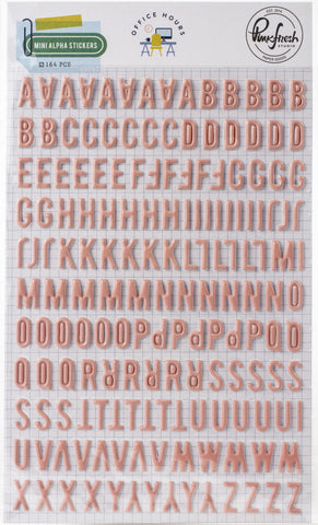 PinkFresh Puffy Mini Alpha Stickers