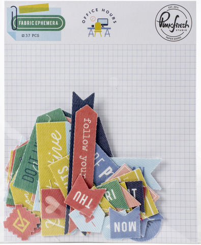 Office Hours Fabric Stickers 37/Pkg